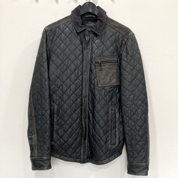 All Saints Alter Leather Shirt - Picture 1 of 10